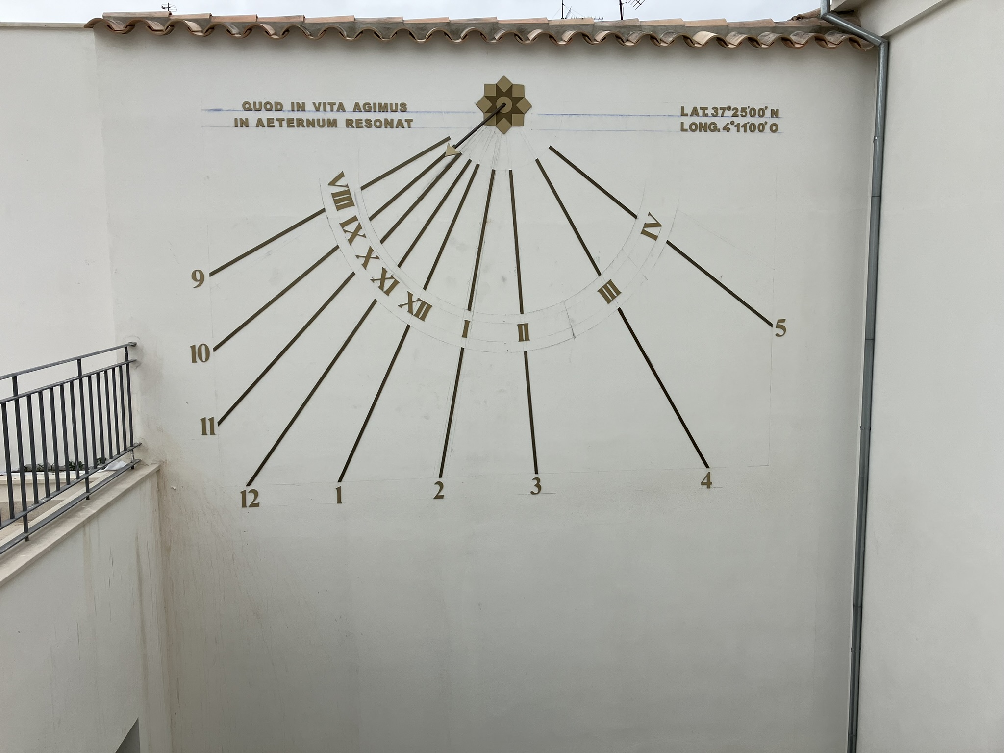 Reloj solar de pared